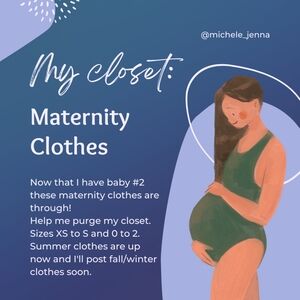 Maternity Clothes, Sizes X-Small to Small